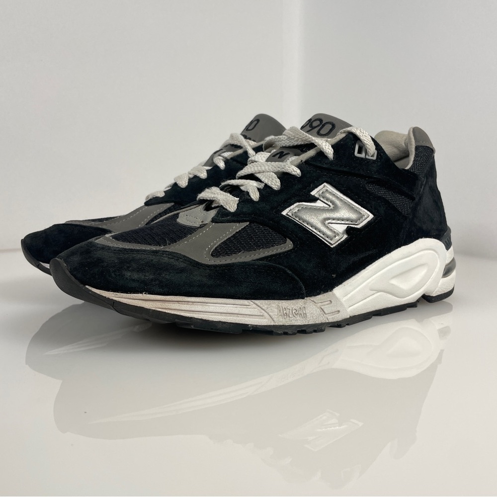 New Balance 990V2 Black Made In USA Lifestyle Sneakers Men's 9 Rare M990BL2 - Picture 3 of 8